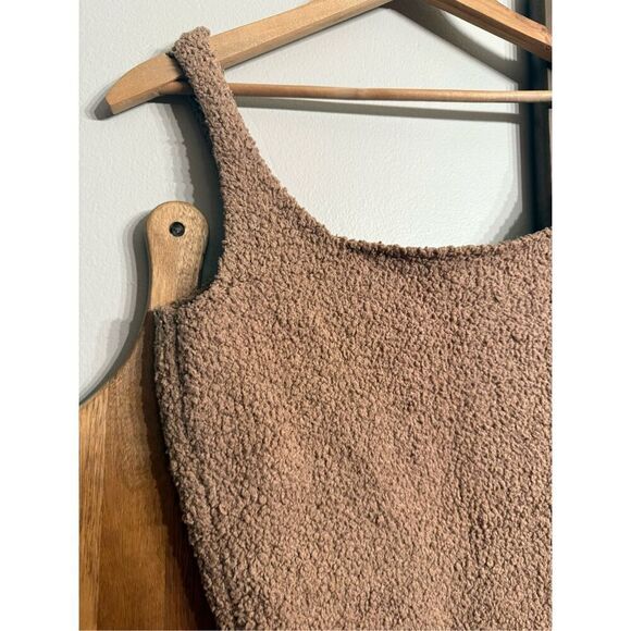 Skims cozy knit tank top in camel size S/M - Picture 3 of 5